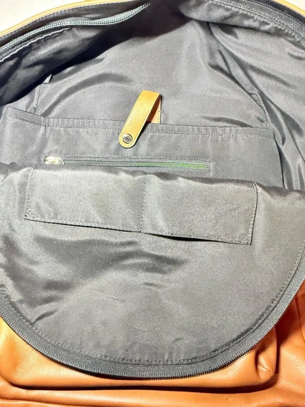 Coach Tan Leather Backpack with Embossed Logo - Men's